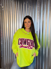 Load image into Gallery viewer, Limited Edition Neon Cowgirl Social Club Crewneck
