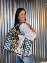 Load image into Gallery viewer, Cowgirl Social Club Leopard and Harlequin Bag
